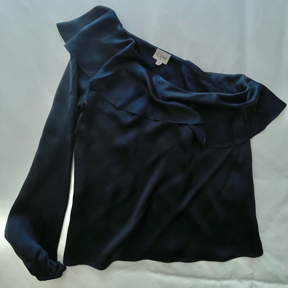 Cami NYC off the shoulder silk blouse